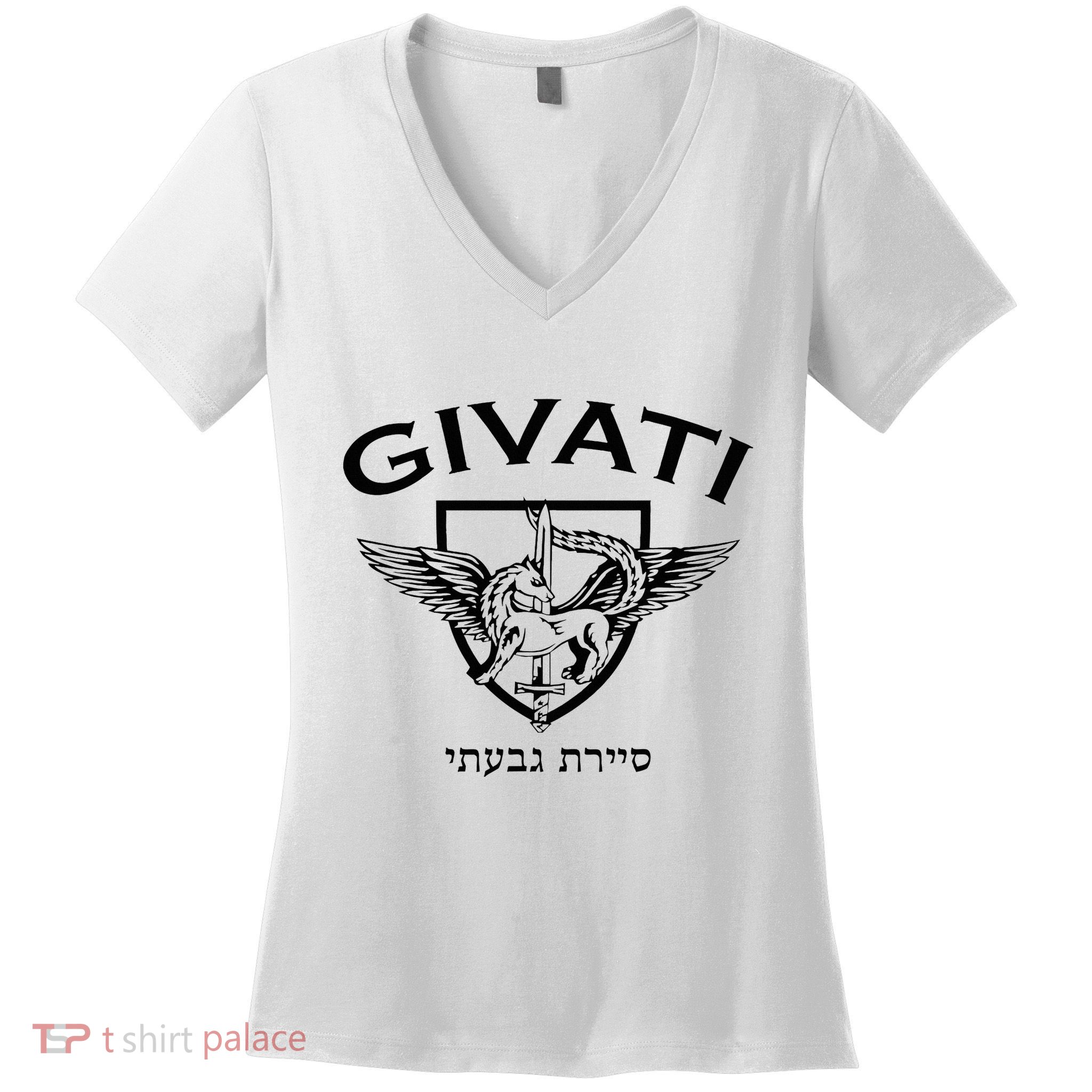Israeli Highland Brigade Givati Special Forces Idf Women's V-Neck T-Shirt