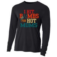 I Hit Bombs For Hot Moms Funny And Bold Design Cooling Performance Long Sleeve Crew