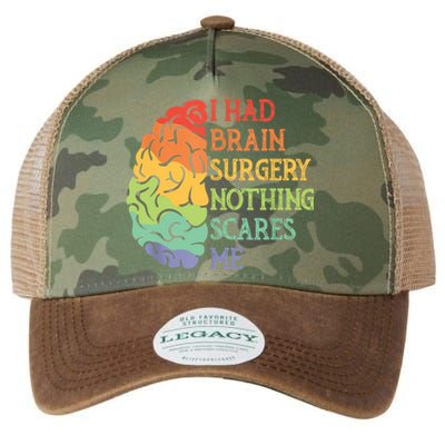 I Had Brain Surgery Nothing Scares Me Legacy Tie Dye Trucker Hat