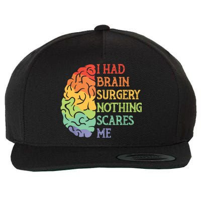 I Had Brain Surgery Nothing Scares Me Wool Snapback Cap