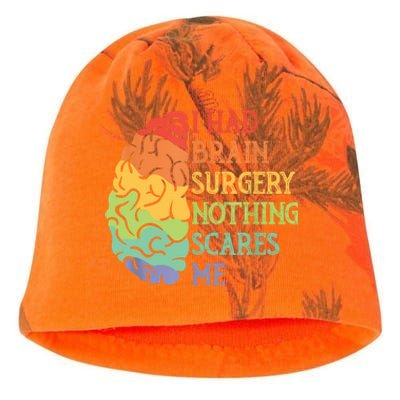 I Had Brain Surgery Nothing Scares Me Kati - Camo Knit Beanie