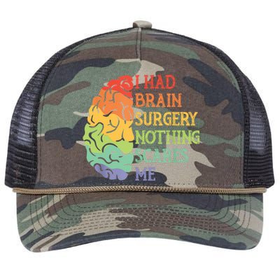 I Had Brain Surgery Nothing Scares Me Retro Rope Trucker Hat Cap