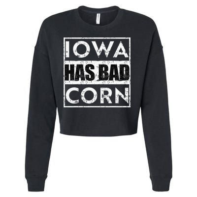 Iowa Has Bad Corn Nebraska Better Than Iowa Cropped Pullover Crew