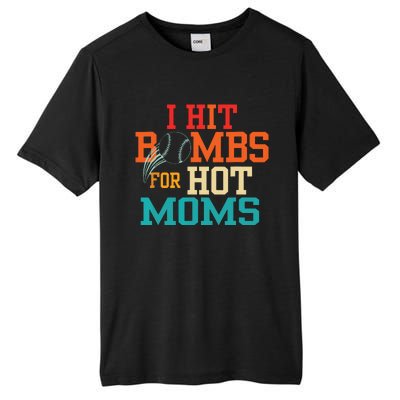 I Hit Bombs For Hot Moms Baseball Tall Fusion ChromaSoft Performance T-Shirt