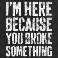 IM Here Because You Broke Something Mechanic Hat