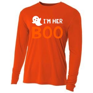 Im Her Boo Im His Witch Meaningful Gift Halloween Costume Couples Gift Cooling Performance Long Sleeve Crew