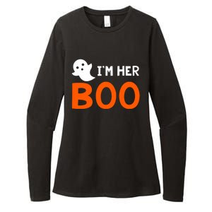 Im Her Boo Im His Witch Meaningful Gift Halloween Costume Couples Gift Womens CVC Long Sleeve Shirt