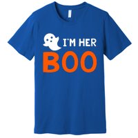 Im Her Boo Im His Witch Meaningful Gift Halloween Costume Couples Gift Premium T-Shirt