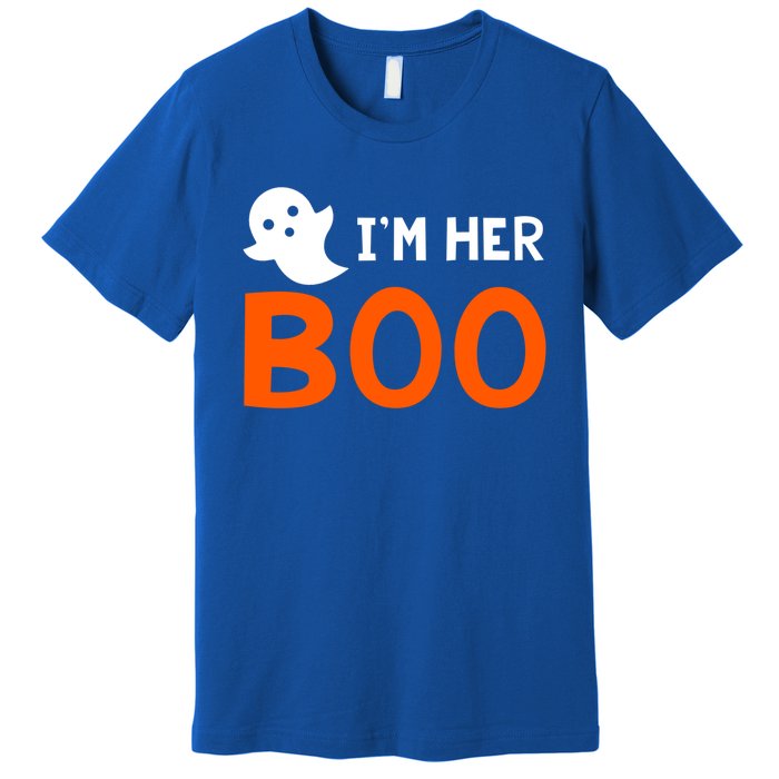 Im Her Boo Im His Witch Meaningful Gift Halloween Costume Couples Gift Premium T-Shirt