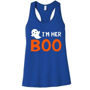 Im Her Boo Im His Witch Meaningful Gift Halloween Costume Couples Gift Women's Racerback Tank