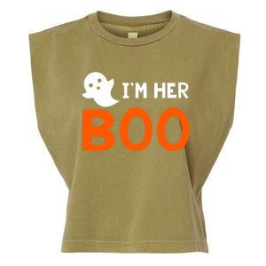 Im Her Boo Im His Witch Meaningful Gift Halloween Costume Couples Gift Garment-Dyed Women's Muscle Tee