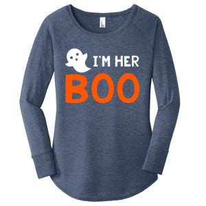 Im Her Boo Im His Witch Meaningful Gift Halloween Costume Couples Gift Women's Perfect Tri Tunic Long Sleeve Shirt