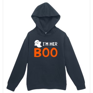 Im Her Boo Im His Witch Meaningful Gift Halloween Costume Couples Gift Urban Pullover Hoodie