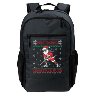 Ice Hocky Best Pucking Christmas Ever Daily Commute Backpack