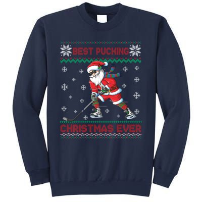 Ice Hocky Best Pucking Christmas Ever Sweatshirt