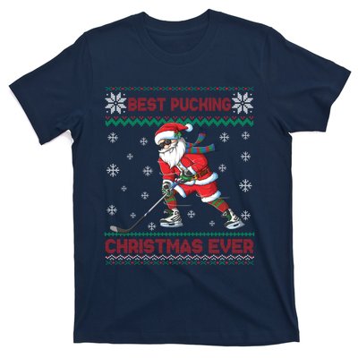 Ice Hocky Best Pucking Christmas Ever T-Shirt