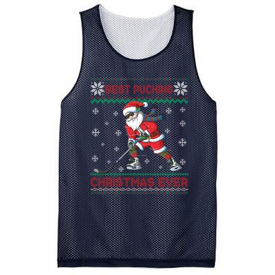 Ice Hocky Best Pucking Christmas Ever Mesh Reversible Basketball Jersey Tank