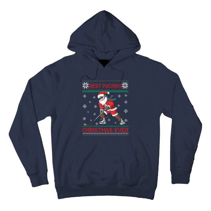 Ice Hocky Best Pucking Christmas Ever Tall Hoodie