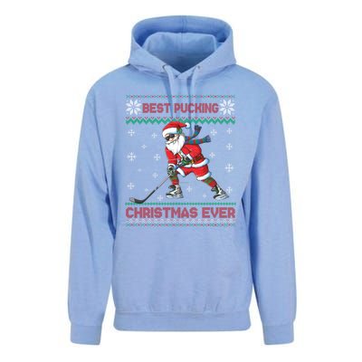 Ice Hocky Best Pucking Christmas Ever Unisex Surf Hoodie