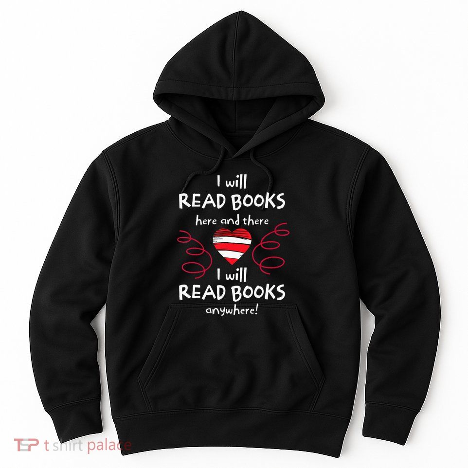 I Heart Books. Book Lovers. Readers. Read More Books. Hoodie