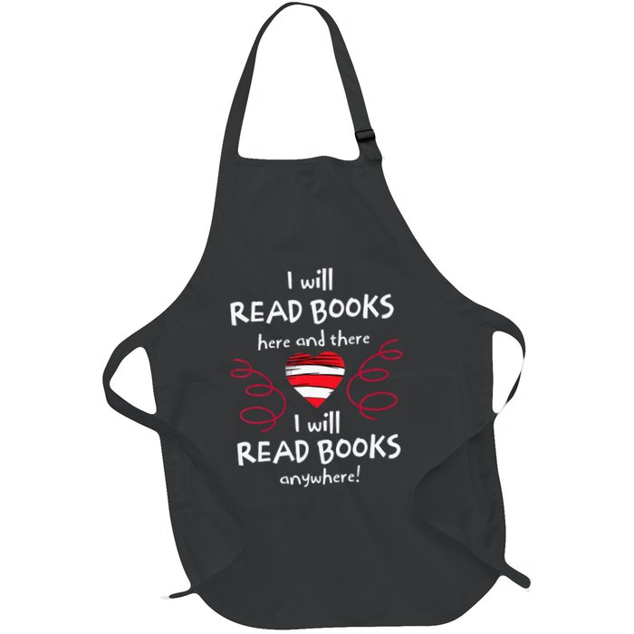 I Heart Books. Book Lovers. Readers. Read More Books. Apron