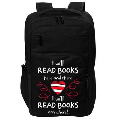 I Heart Books. Book Lovers. Readers. Read More Books. Impact Tech Backpack