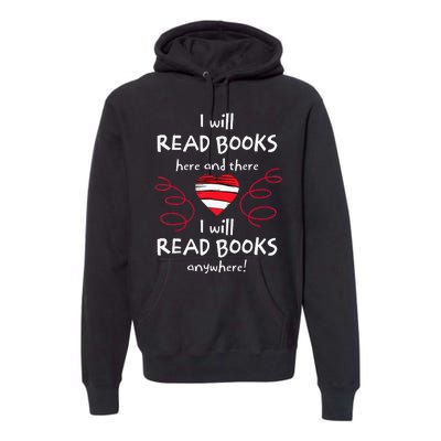 I Heart Books. Book Lovers. Readers. Read More Books. Premium Hoodie