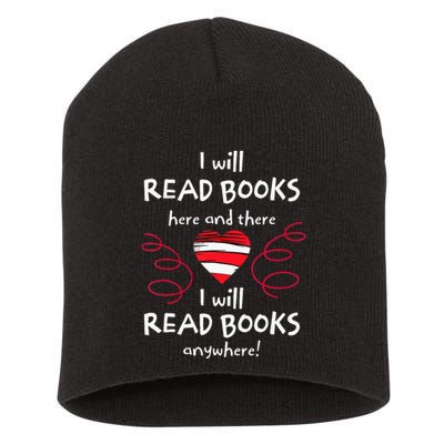 I Heart Books. Book Lovers. Readers. Read More Books. Short Acrylic Beanie