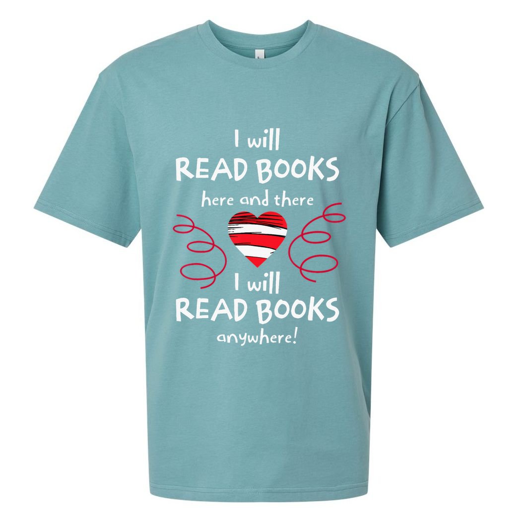 I Heart Books. Book Lovers. Readers. Read More Books. Sueded Cloud Jersey T-Shirt