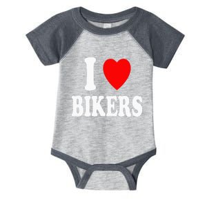 I Heart Bikers Sexy Hot Attraction Motorcycle Infant Baby Jersey Bodysuit