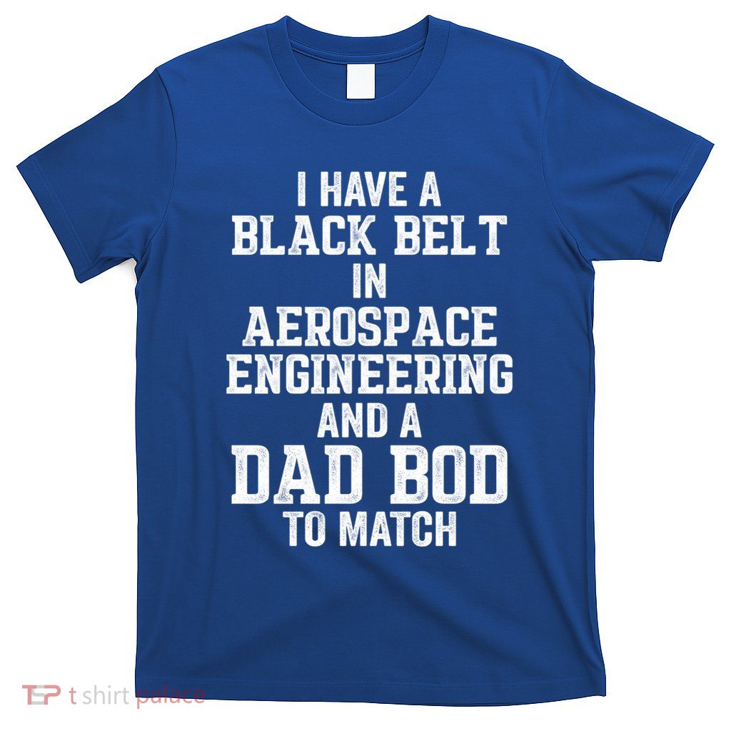 I Have Black Belt In Aerospace Engineering Dad Bod To Match Gift T-Shirt