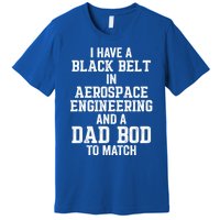 I Have Black Belt In Aerospace Engineering Dad Bod To Match Gift Premium T-Shirt