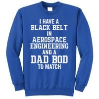 I Have Black Belt In Aerospace Engineering Dad Bod To Match Gift Tall Sweatshirt