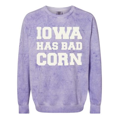 Iowa Has Bad Corn Colorblast Crewneck Sweatshirt