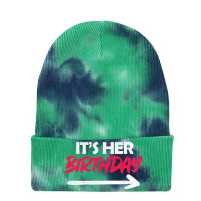 Its Her Birthday Tie Dye 12in Knit Beanie