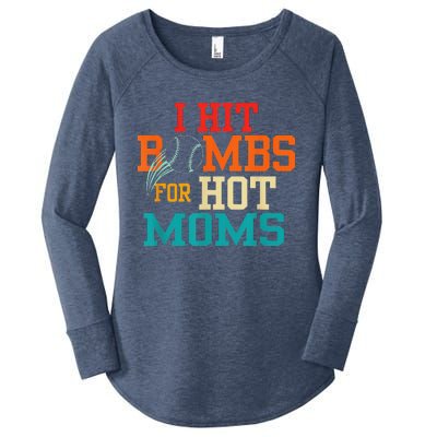 I Hit Bombs For Hot Moms (Baseball) Women's Perfect Tri Tunic Long Sleeve Shirt