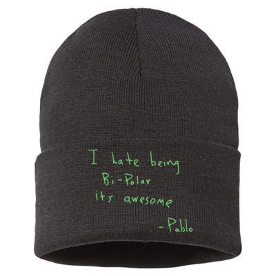 I Hate Being Bipolar It’s Awesome Bipolar Sustainable Knit Beanie