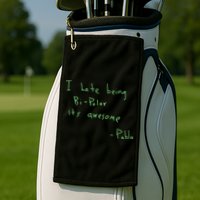 I Hate Being Bipolar It’s Awesome Bipolar Golf Towel