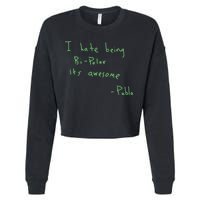 I Hate Being Bipolar It’s Awesome Bipolar Cropped Pullover Crew