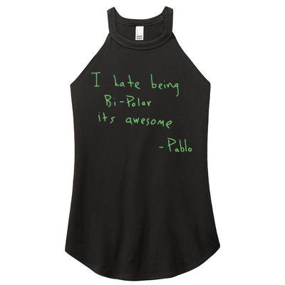 I Hate Being Bipolar It’s Awesome Bipolar Women's Perfect Tri Rocker Tank