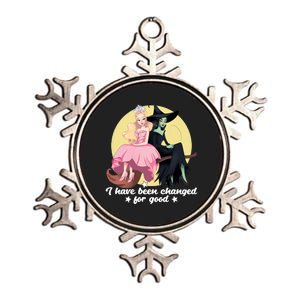 I Have Been Changed For Good Wicked Funny Metallic Star Ornament