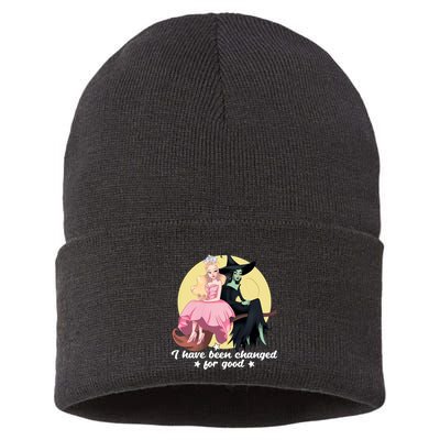 I Have Been Changed For Good Wicked Funny Sustainable Knit Beanie
