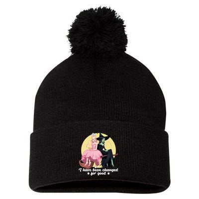 I Have Been Changed For Good Wicked Funny Pom Pom 12in Knit Beanie