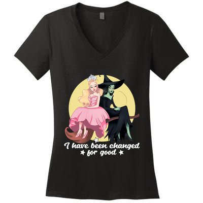 I Have Been Changed For Good Wicked Funny Women's V-Neck T-Shirt