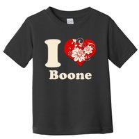 I Heart Boone North Carolina Floral Toddler T-Shirt