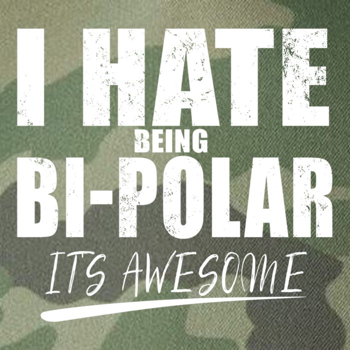 I Hate Being Bipolar It's Awesome Gift Legacy Tie Dye Trucker Hat