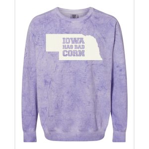 Iowa Has Bad Corn Colorblast Crewneck Sweatshirt