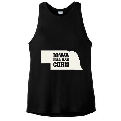 Iowa Has Bad Corn Ladies PosiCharge Tri-Blend Wicking Tank