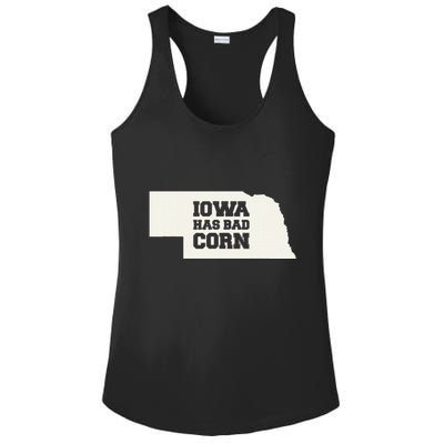 Iowa Has Bad Corn Ladies PosiCharge Competitor Racerback Tank