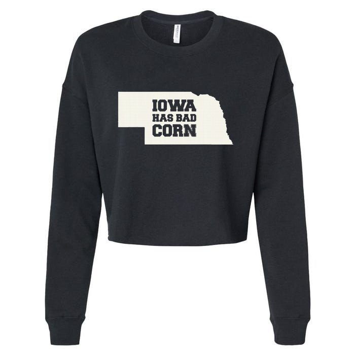 Iowa Has Bad Corn Cropped Pullover Crew